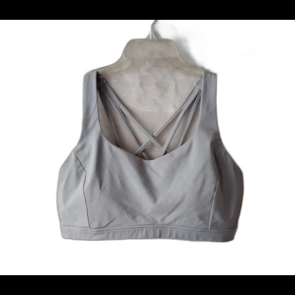 Lululemon Free to Be Serene Bra Light Support C/D Cup In Gray Women's Sz 12 - Picture 4 of 9